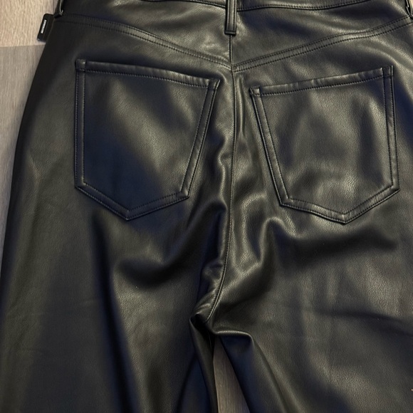 Express Black Leather Pants - Picture 5 of 7